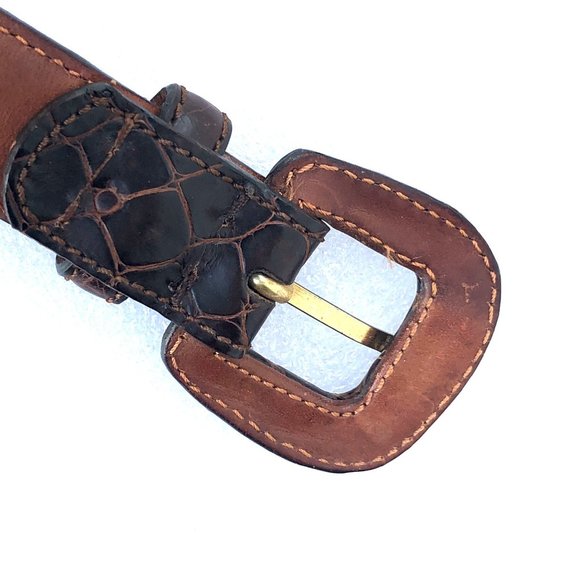 Neiman Marcus Italy Men's Genuine Alligator Belt - Picture 12 of 13